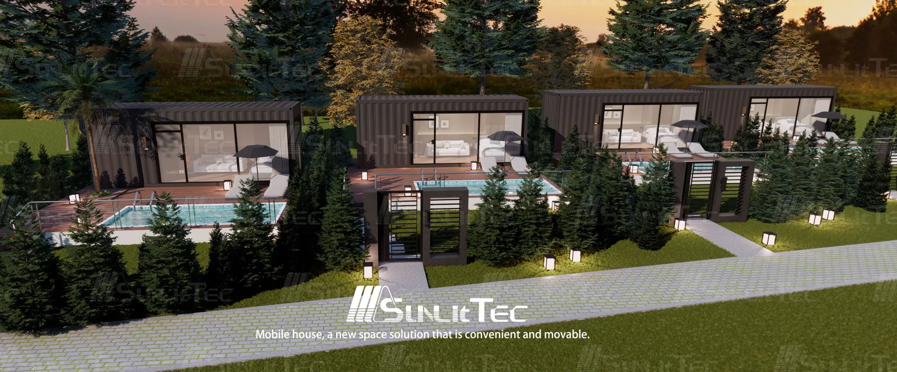Sunlit Tec’s C1 model container home