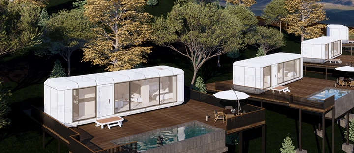 e2 space capsule house
