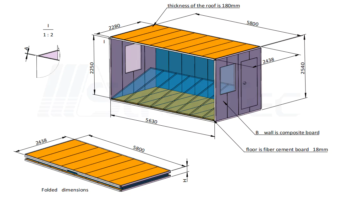 Z-shaped folding house: multifunctional modular space solutionsunlit-tec