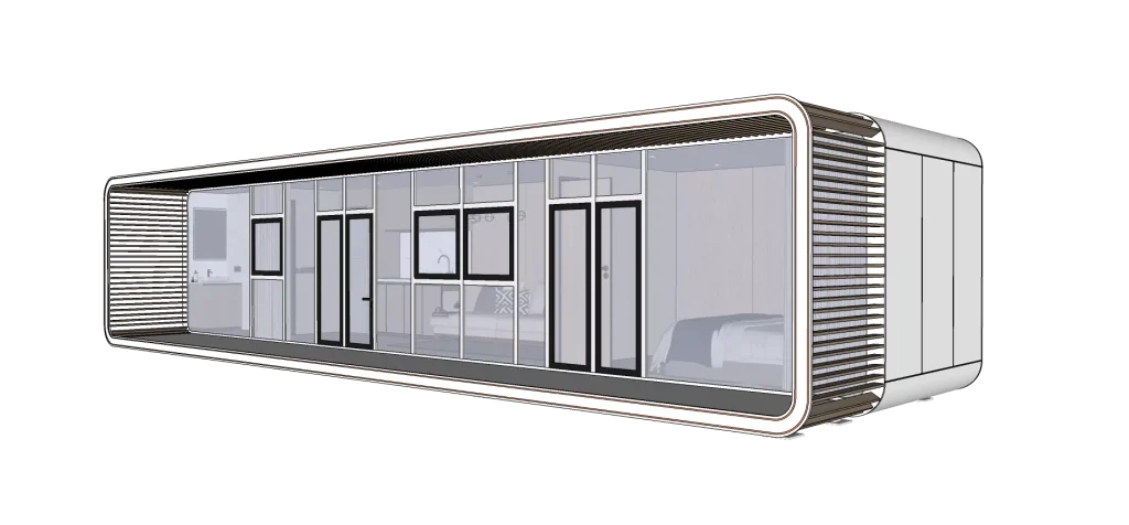 Cabinas de manzana: una nueva solución para la industria turística moderna3sunlit-tec 11.5m P7.1 Modelo Espacio de vida extendido con terraza personalizable