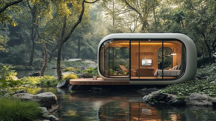 Outdoor Capsule Cabins for Rent Compact Comfort in Natural Settings