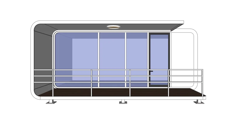 Are Space Capsule Designs Enhancing Expandable Container House Value1sunlit-tec Apple Cabin P3.3 with Terrace
