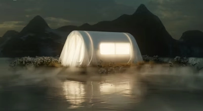 Exploring Space Capsule House Design for Portable Living Solutions2sunlit-tec a large white Space Capsule House