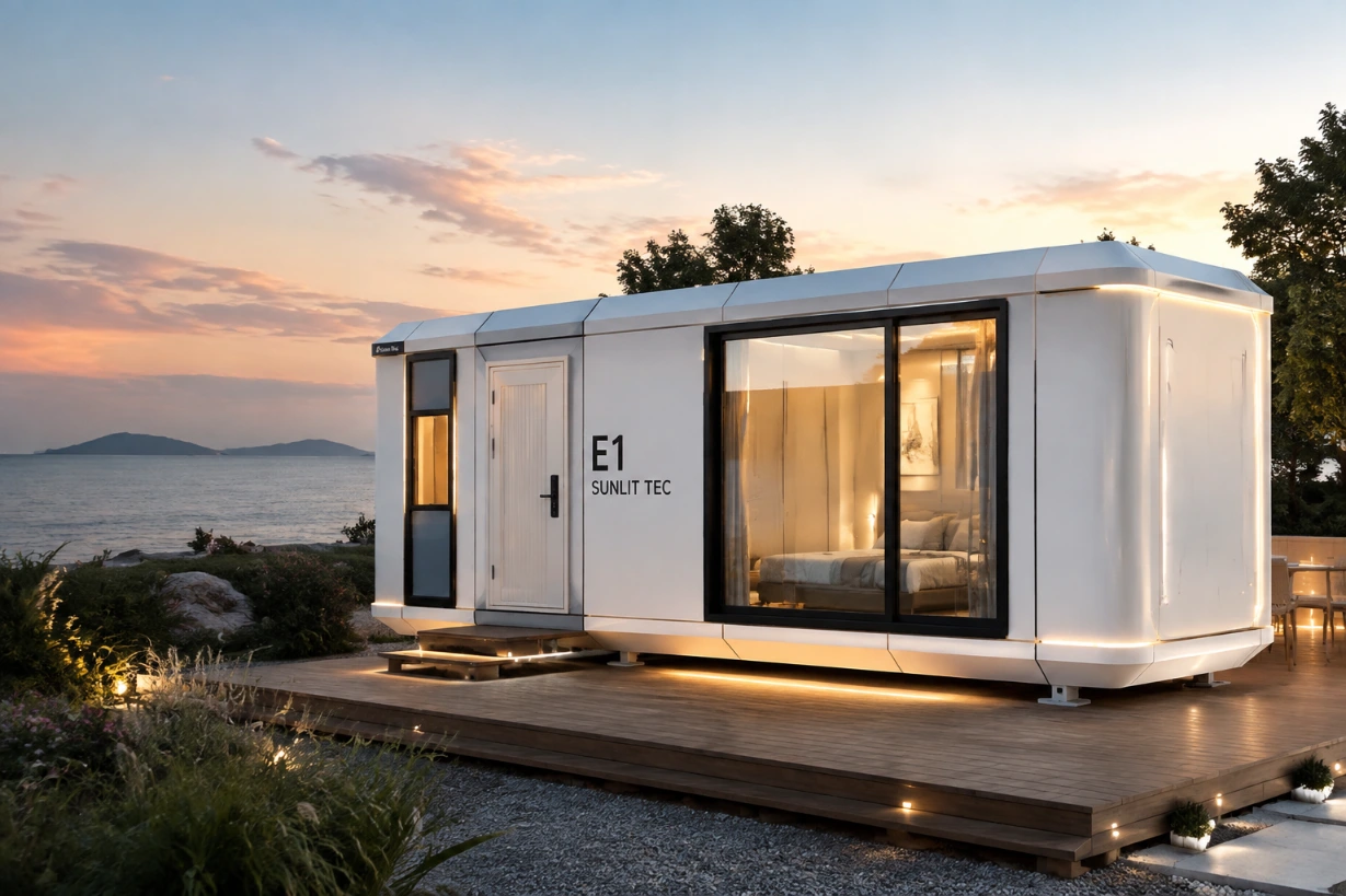 sunlit tec e1 modular prefab home