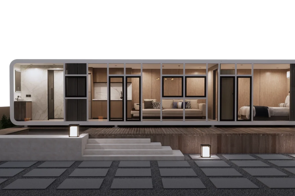 Home13sunlit-tec apple cabin and space capsule house options for a resort project