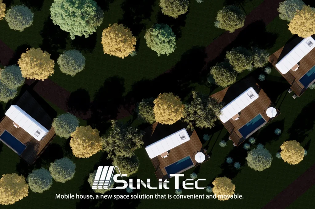 space capsule house models planned for a resort accommodation project